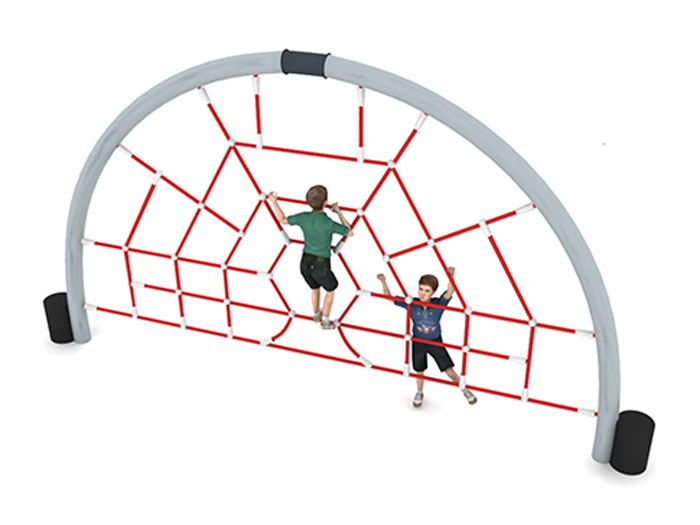 Bộ leo dây mạng nhện khung hình bán nguyệt cho sân chơi trẻ em
