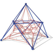 Bộ dây leo vận động ngoài trời hình khối đa diện chóp nhọn cho bé