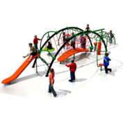 Bộ leo dây kèm thang leo vận động thể chất ngoài trời rẻ đẹp