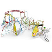 Bộ vận động thể chất leo dây kèm thang leo ngoài trời cho bé