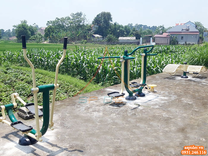 Công trình lắp đặt sân thể dục ngoài trời cho nhà văn hóa thôn tại Hoài Đức- Hà Nội