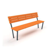 Ghế công viên có tựa chân trụ chữ nhân chất lượng