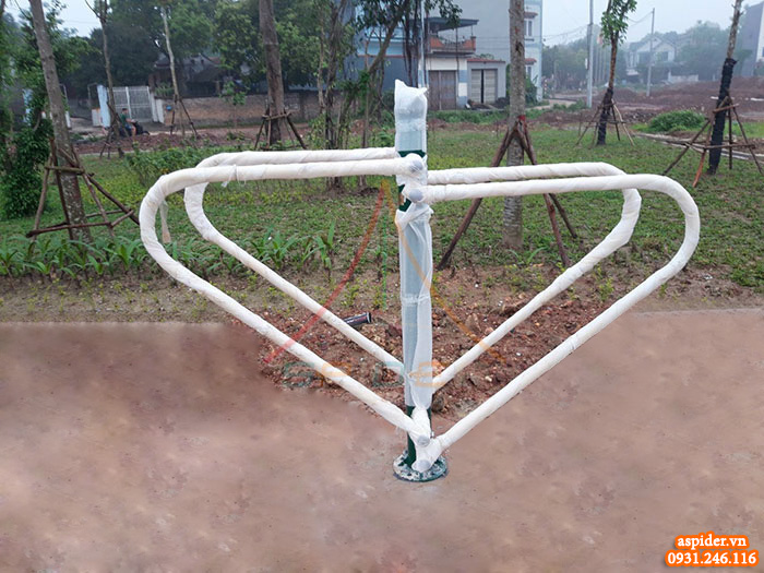 Lắp đặt dụng cụ thể dục ngoài trời cho công viên chung cư tại Bắc Giang