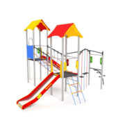 Nhà chòi cầu trượt kèm leo dây ANK - 025