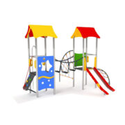 Nhà chòi cầu trượt kèm leo dây ANK - 031