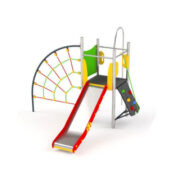 Nhà chòi cầu trượt kèm leo dây ANK - 036