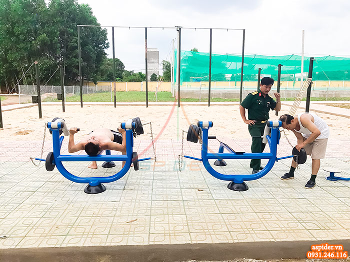 Tư vấn lắp đặt thiết bị thể dục thể thao ngoài trời cho doanh trại quân đội