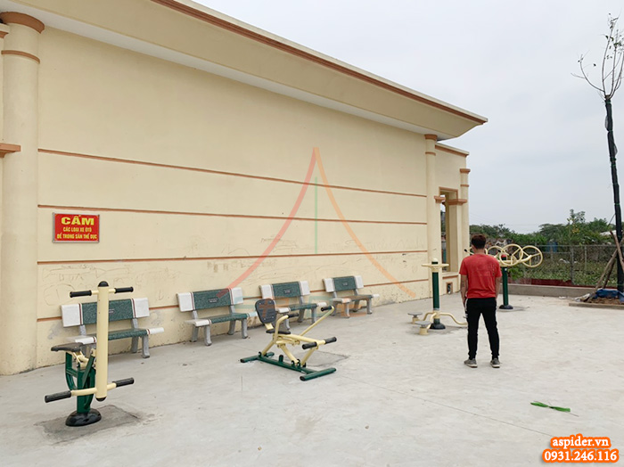 Lắp đặt sân chơi trẻ em, sân thể dục thể thao ngoài trời tại Thanh Oai, Hà Nội