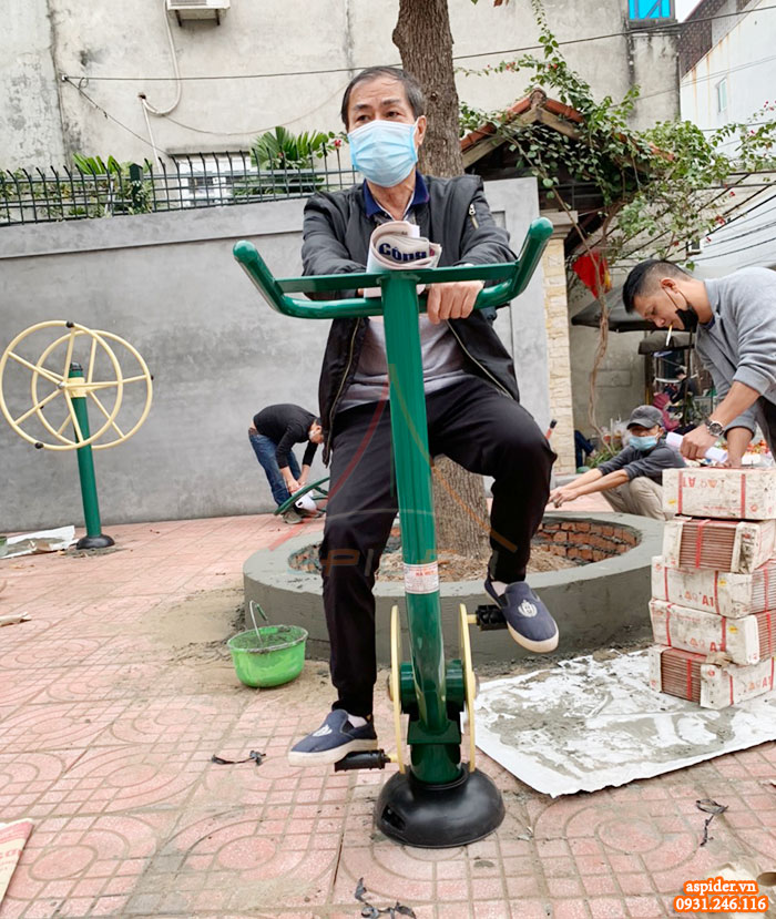 Lắp đặt thiết bị thể dục ngoài trời cho khu dân cư tại Hưng Yên