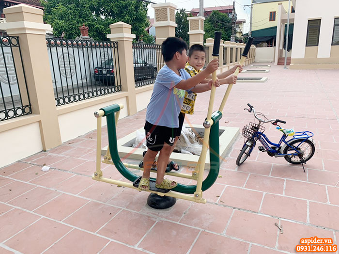 Lắp đặt máy thể dục thể thao ngoài trời tại nhà văn hóa thôn Gia Lộc, Đông Anh, Hà Nội