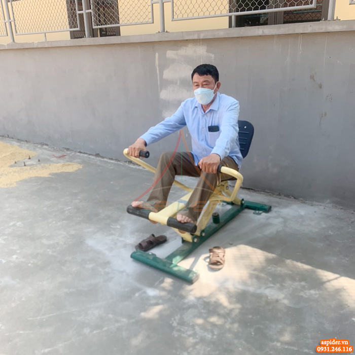 Lắp đặt thiết bị tập thể dục ngoài trời cho sân nhà văn hóa xã phường tại tỉnh Hải Dương
