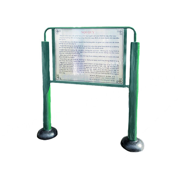 Bảng nội quy sử dụng máy tập thể dục ngoài trời ASP-029